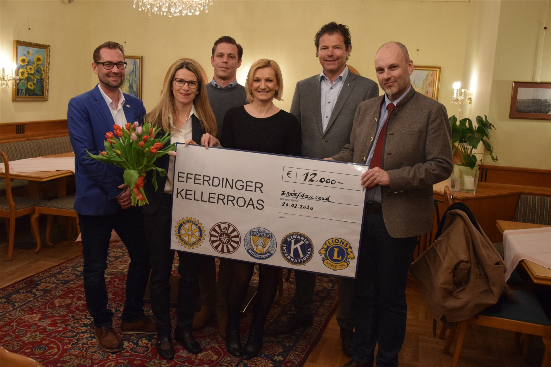 Eferdinger Serviceclubs unterstützen das Institut Hartheim